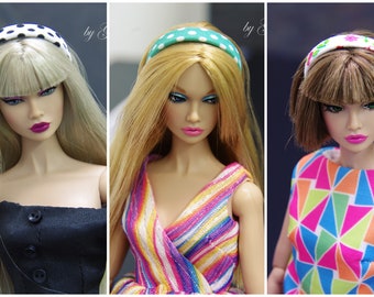 Headband headpiece hair accessory for 1/6 scale Fashion Royalty Poppy Parker Nu Face Barbie Momoko Lovetones