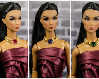 Rhinestone necklace for Fashion Royalty Poppy Parker Momoko Lovetones Mizi fashion doll 12 inch 1/6 scale