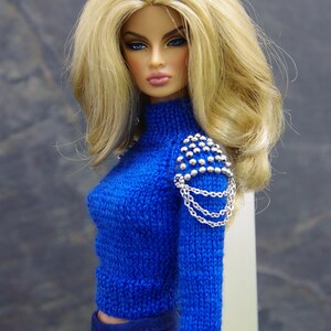 by GEMINI PRE-ORDER knitted sweater clothes outfit fashion for Fashion Royalty FR2 Nuface Poppy Parker Barbie image 4
