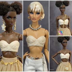 Jewelry belt for Fashion Royalty Poppy Parker Momoko Lovetones Mizi fashion doll 12 inch 1/6 scale