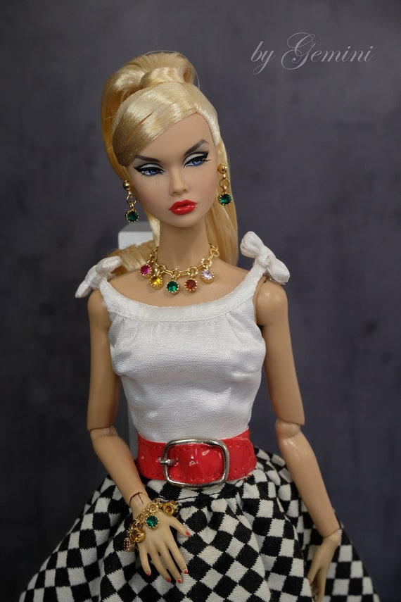 Jewelry set for Fashion Royalty Poppy Parker Momoko Lovetones Mizi fashion doll 12 inch 1/6 scale