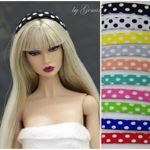 Headband headpiece hair accessory for 1/6 scale Fashion Royalty Poppy Parker Nu Face Momoko Lovetones fashion doll 12 inch image 1
