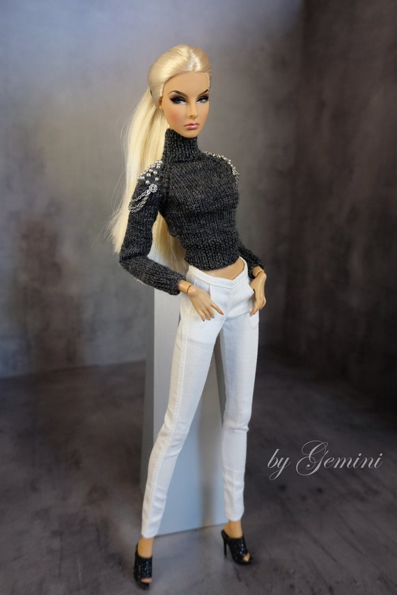 by GEMINI ~ PRE-ORDER knitted sweater clothes outfit fashion for Fashion Royalty FR2 Nuface Poppy Parker