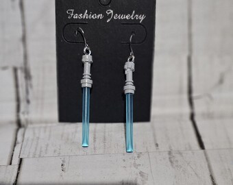 Building Brick Lightsaber Earrings