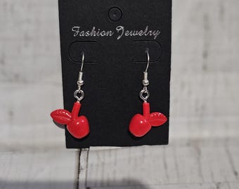 Building Brick Apple Earrings