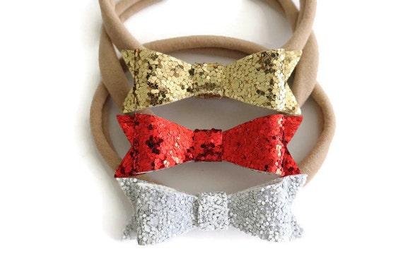 Reino Unido Vendedor Nuevo Hermoso Brillo Arco Girl/'s Head Band