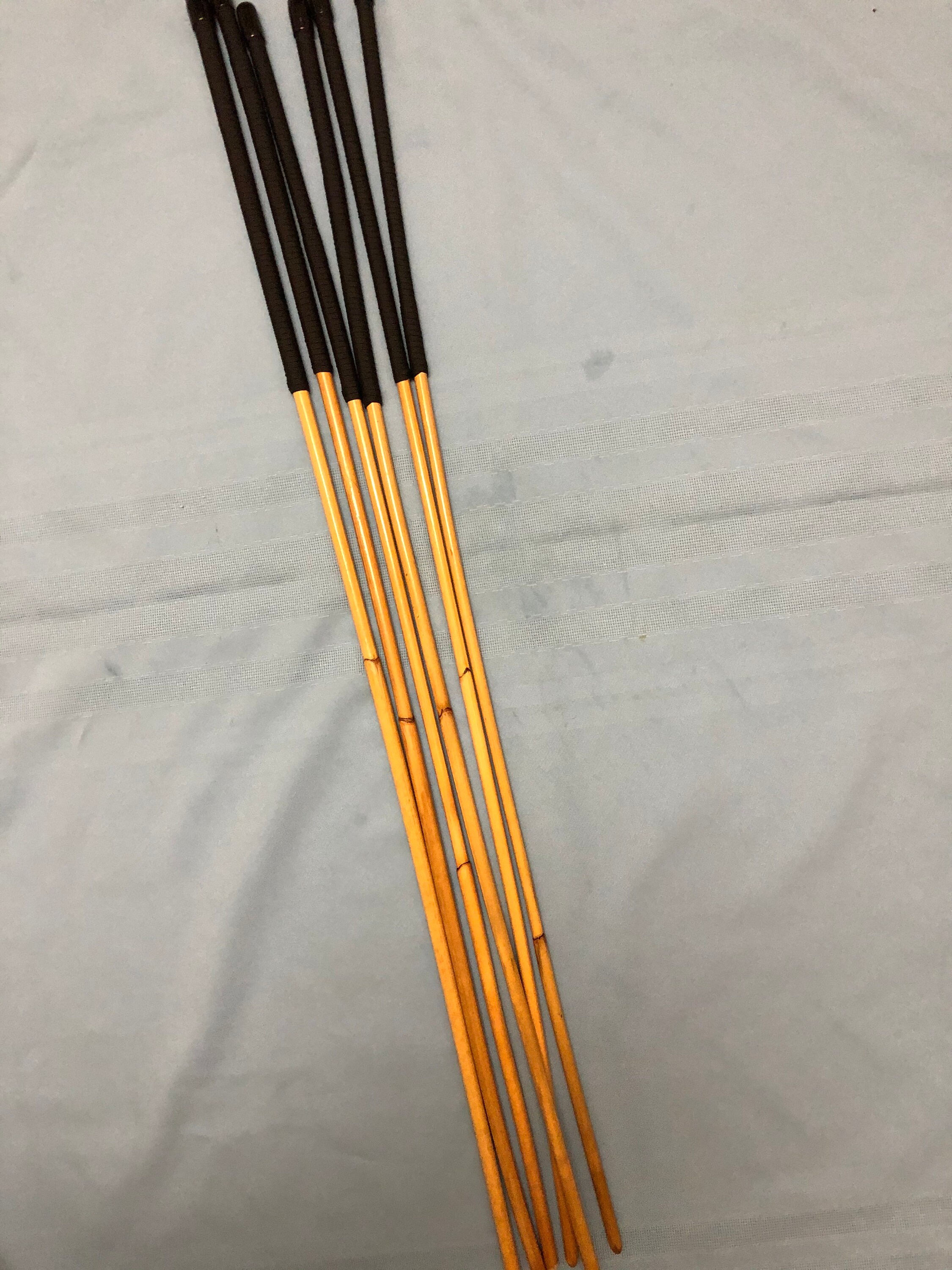 Six of the very Best Set of 6 Classic Dragon Rattan Punishment Canes