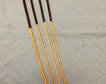 Classic Dragon Cane Quartet Set of 4 Dragon Canes - 15" XL Handles (Brown)- Coated finish - 100 cms L & 9-10/10-11/11-12/12-13mm D