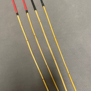 Headmistress/La Maitresse Signature Kooboo Canes w/ Leather Handle - 85-90 cms L & 8.5-9.5/9.5-10.5mm D - SALE / CLEARANCE Set of 4 Canes