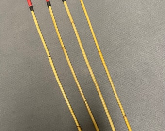 Headmistress/La Maitresse Signature Kooboo Canes w/ Leather Handle - 85-90 cms L & 8.5-9.5/9.5-10.5mm D - SALE / CLEARANCE Set of 4 Canes