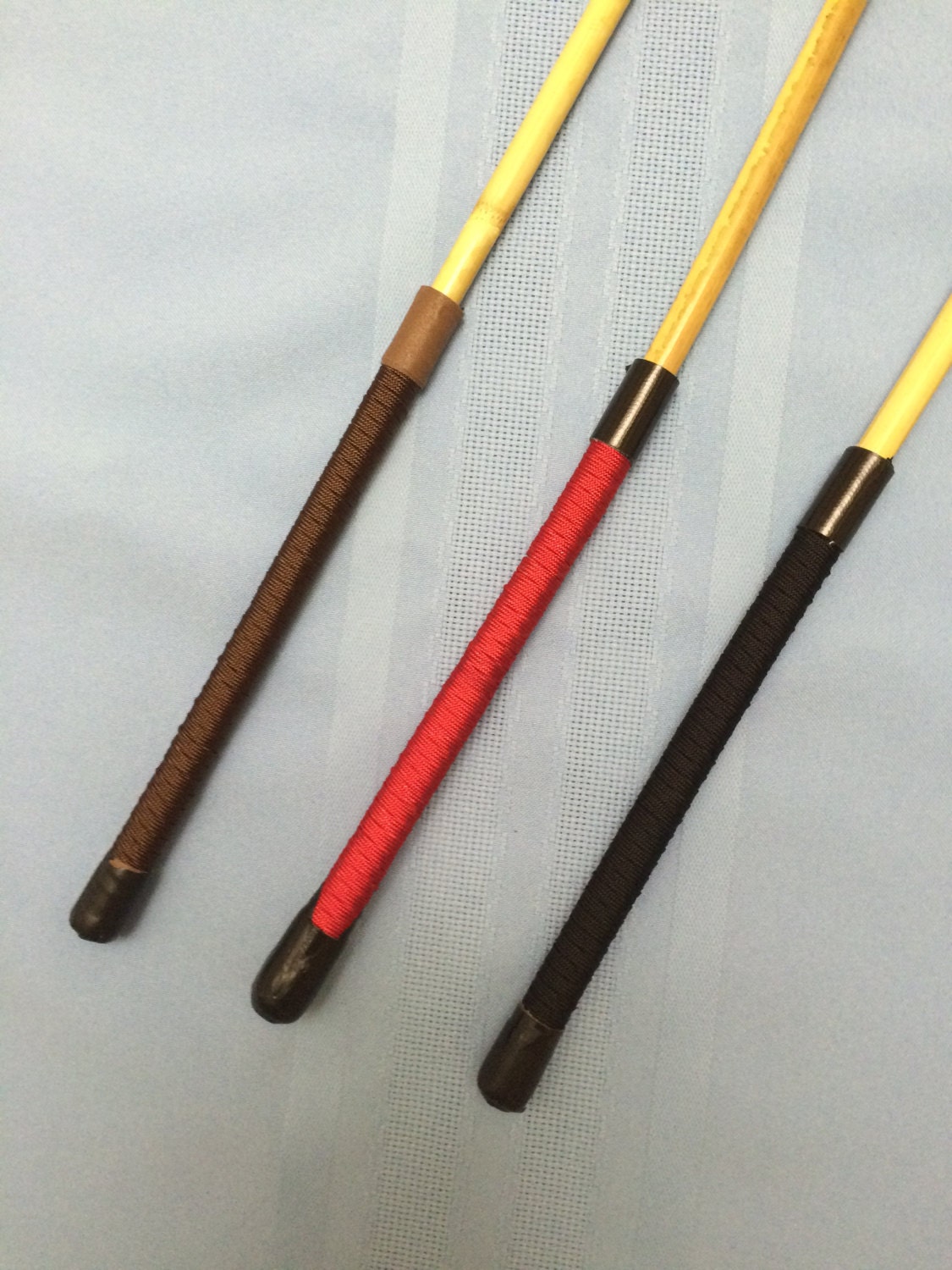 The Headmistress Rattan School Punishment Cane with Paracord/Suede