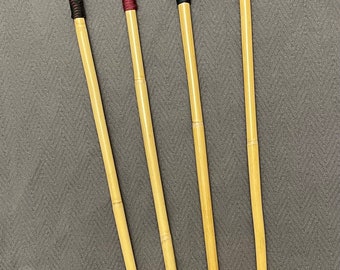 Singapore Prison Cane -  Standard and Extreme Editions - Judicial Malacca Rattan Cane - 1.2m L & 13-14 or 15-16 mm D - 15” Paracord Handle