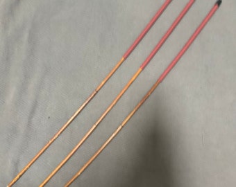 The Regina Special Trio Set of 3 Smoked Dragon Canes - 14" Brick Red Paracord Handles   - 95 to 98  cms L & 10 - 11.5 mm D
