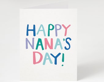 Happy Nana's Day Card, Recycled Cardstock