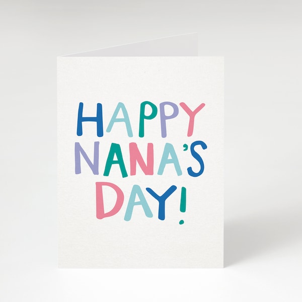 Happy Nana's Day Card. Nana’s Day Card. Card for Grandma. Mother's Day Card. Card for Nana. Grandma. Nana. Cute Nana Card. Grandparent card.