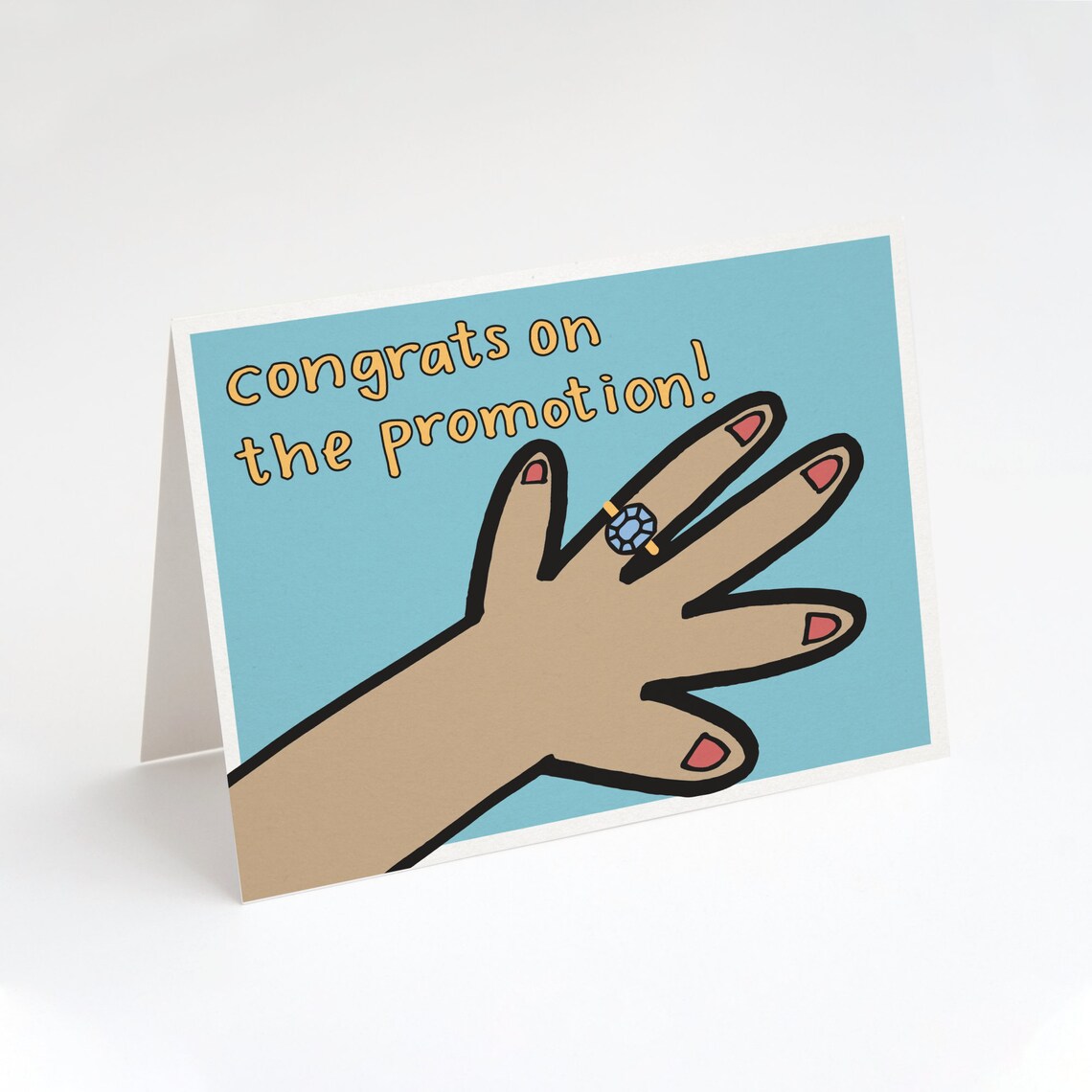 Ausverkauf Glückwunsch zur Promotion Grußkarte. Etsy