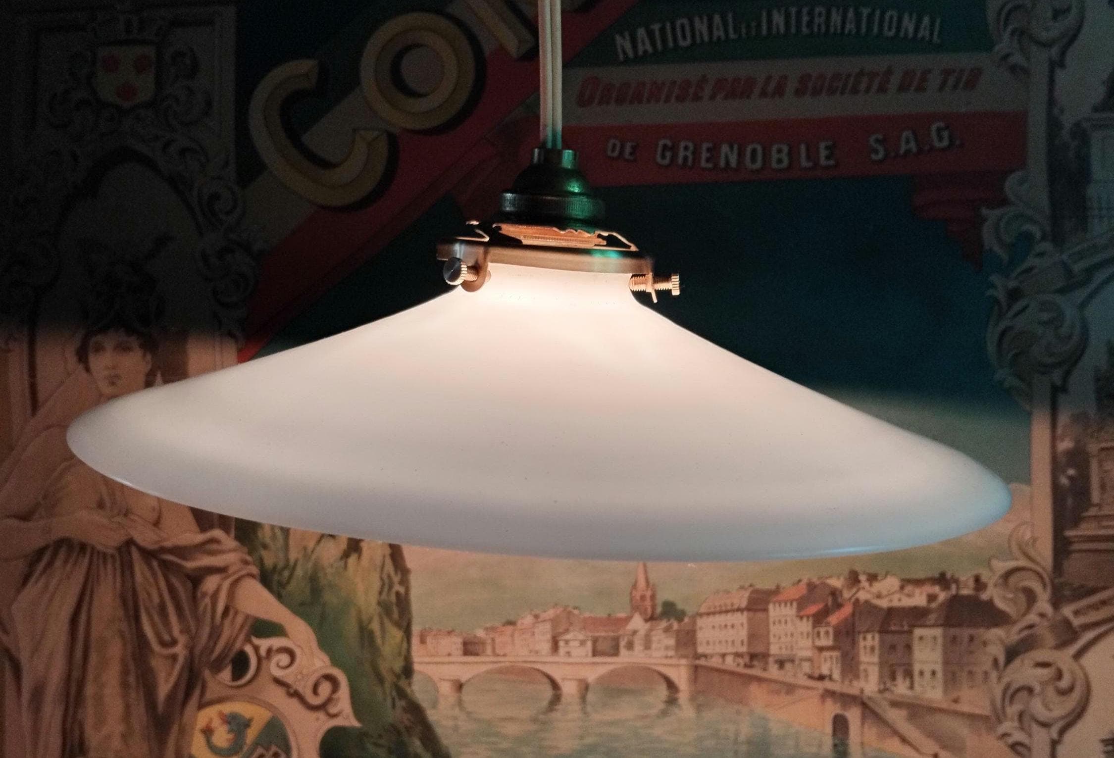 French art deco glass lamp shade - Etsy 日本