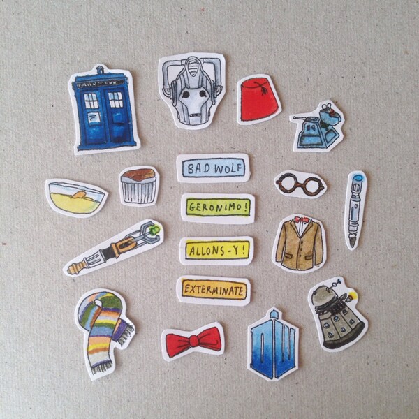 Doctor Who stickers/ Whovian stickers *FINAL PACK