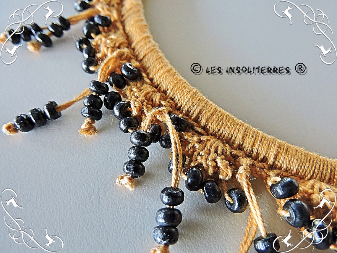 Collier Ras-du-Cou Vintage Tressé Argenté – Thème Cheval (Occasion)