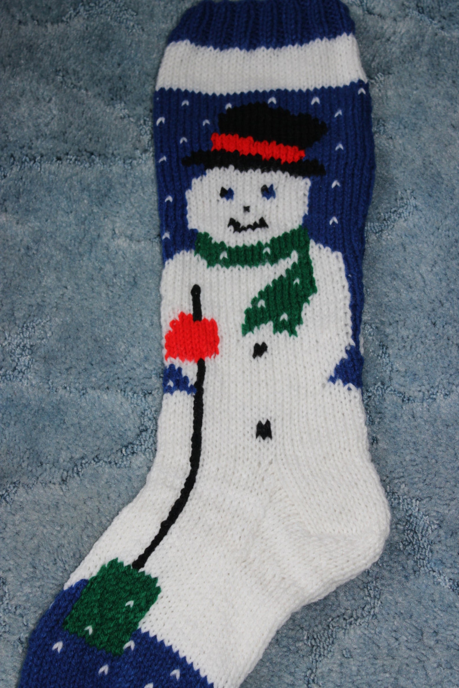 Snowman Sock Etsy