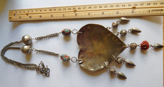 HUGE Agate stone  Dangling Persian Indian Filigre… - image 9