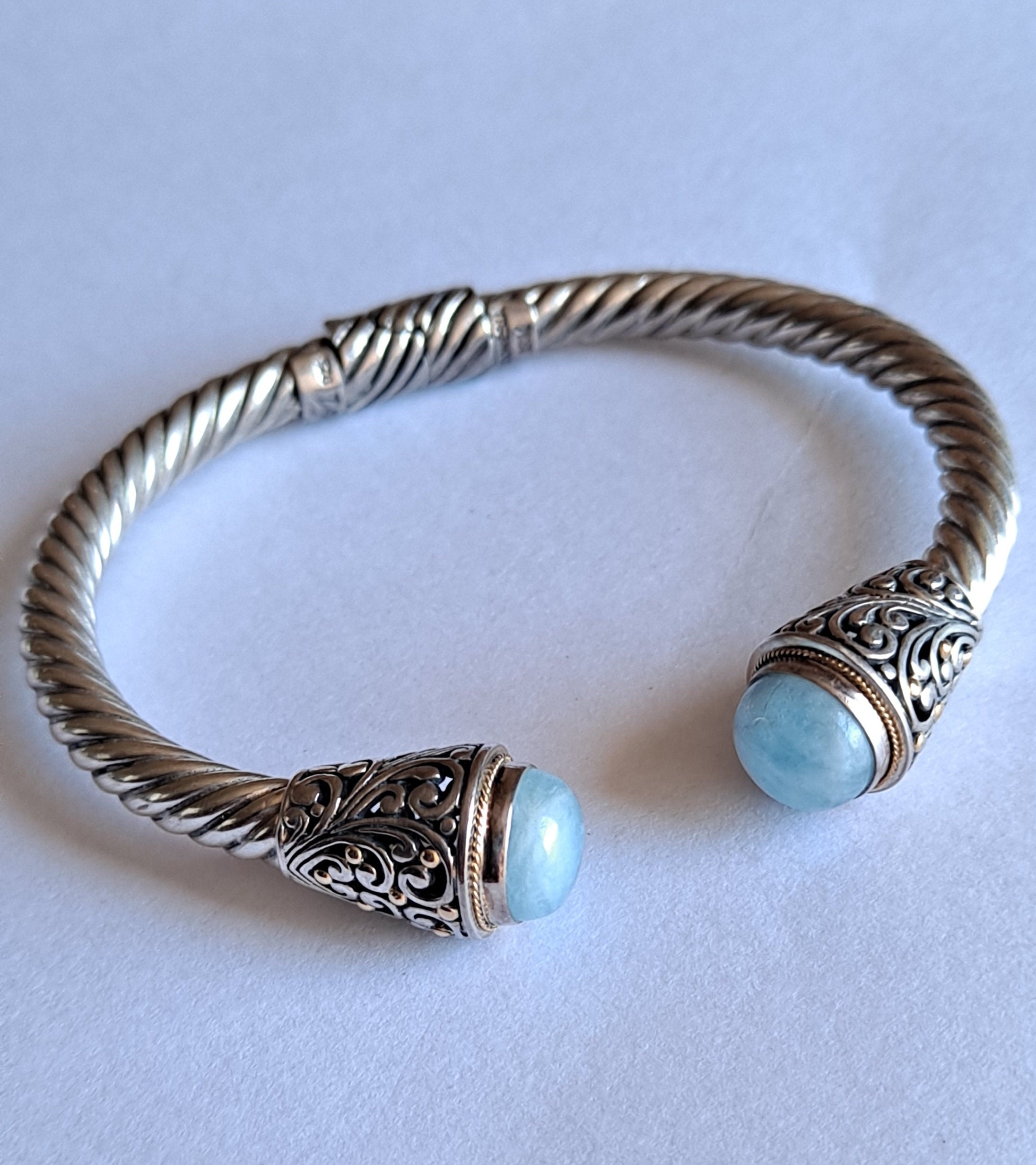 Turquoise Samuel Benham Bracelet Samuel B STERLING SILVER SAFETY