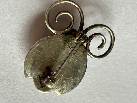 STERLING Silver Lady Bug brooch pin hallmarked - image 3