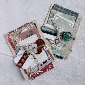 Christmas Limited Theme - Scrapbook set - Aesthetic Journal Kit - Junk Journaling - Scrapbook Paper - Variety of Colors and Patterns