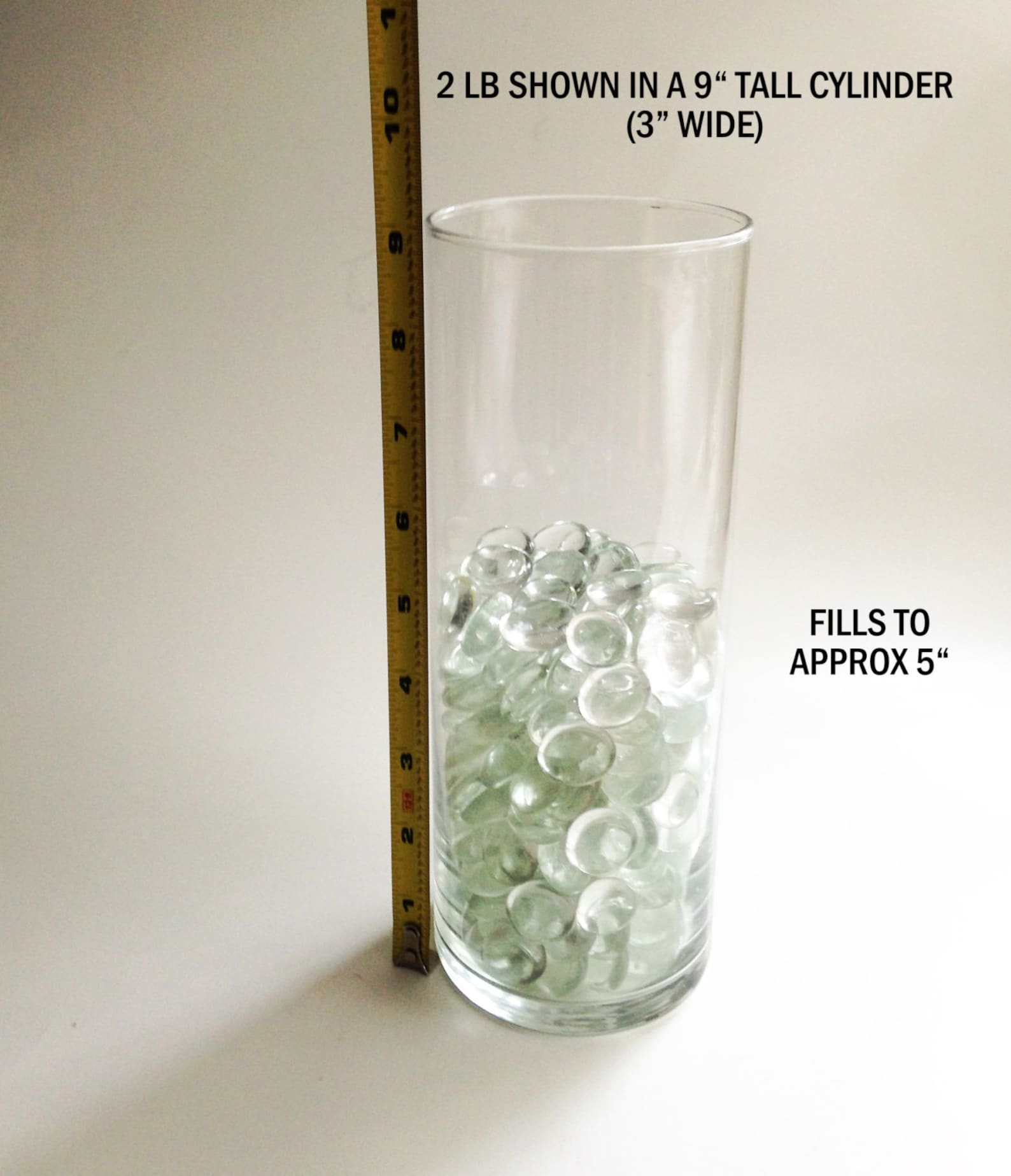 Vase Filler Gems Clear Flat Glass Marbles Vase Filler Glass Etsy