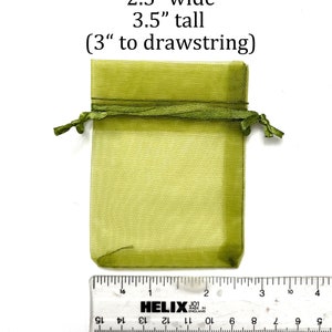 Organza Favor Bags: Mixed Colors, Satin Drawstring (2.5x3.5") image 5