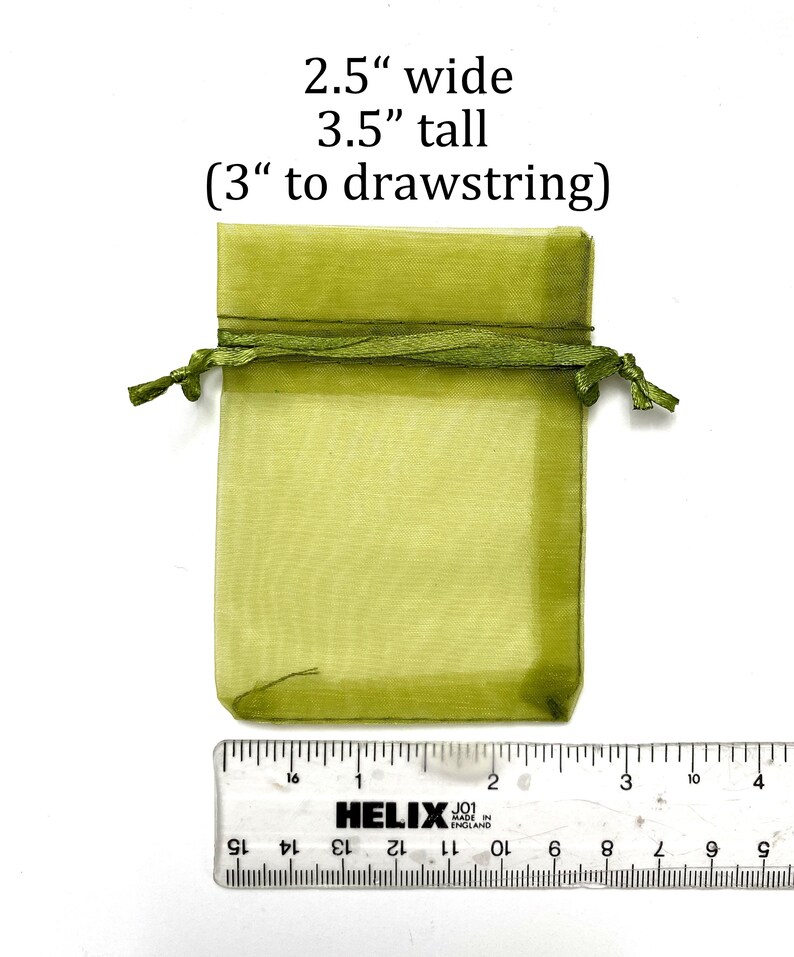 Organza Favor Bags: Mixed Colors, Satin Drawstring (2.5x3.5") image 5