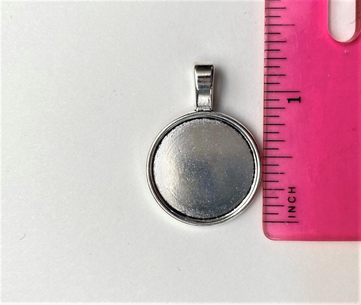 5 Pz/lotto Fai Da Te Vassoi Pendenti In Legno Base Adatta 25mm Cabochon In Vetro Impostazione Collana Vuota Gioielli Fatti A Mano Che Fanno Fornure - Foto 12