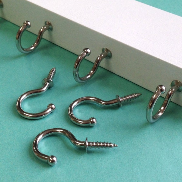 Stainless Steel Cup Hooks, 7/8"hook, ball tip cup hook, hook for cup, hook for storage, small hook, rust resistant, hook for closet