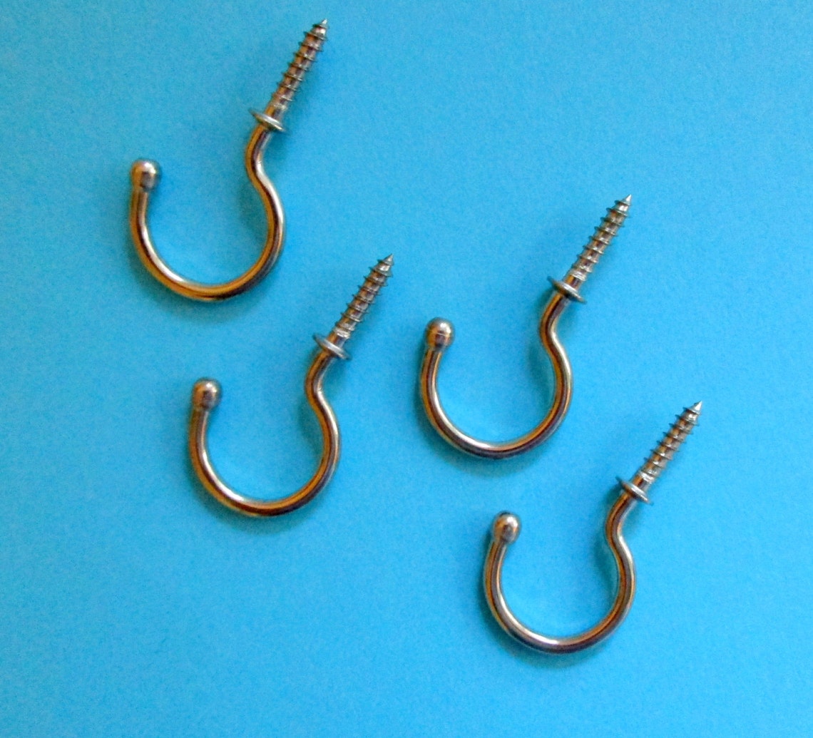 Extra Large Stainless Steel Cup Hooks 1.25 Pack of 2 Etsy