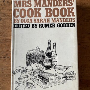 Mrs Manders&#39; Cook Book by Olga Sarah Manders 1st Edition