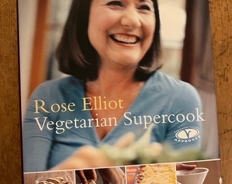 Vegetarian Supercool by Rose Elliot / gifts for vegans and vegetarians / gifts for foodies / gifts for chefs and cooks