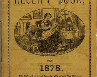 Mrs. Winslow&#39;s Domestic Receipt Book / Old Cookery Books / Vintage Cookery Books / Digital Download Book