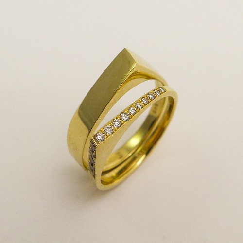 Modern Stacking Rings Set Woman's 14 
