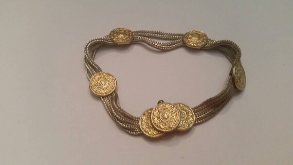 Gold Vermeil Medallion Sterling Silver Chains Brac