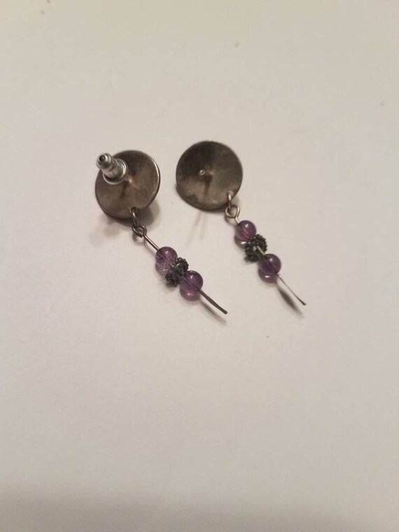 Vintage southwest earrings, 925 Gem