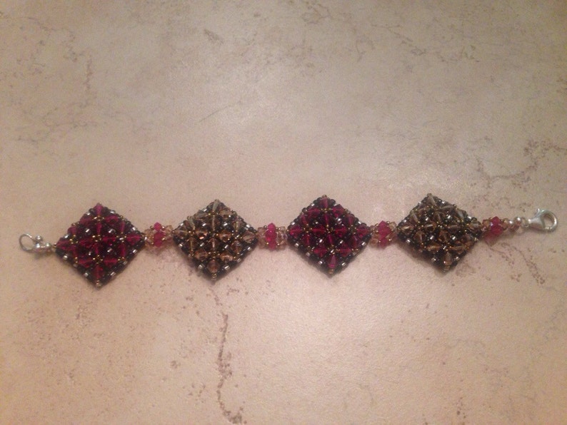 Kumihimo Crystal Bracelet Sterling Silver Amethyst Purple Clear 925 Bali Beaded Woven Jewelry Persian Bali Woven