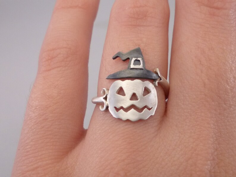 Pumpkin Ring Autumn Jewelry Halloween Jewelry jack-o-lantern image 1