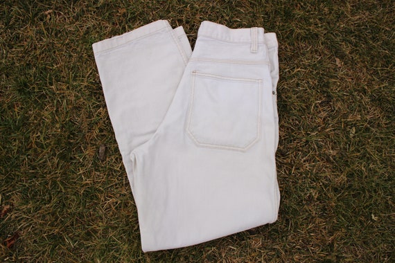 VTG 90s JNCO White Baggy Deep Socket Jeans