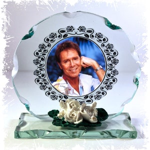 Cliff Richard, Congratulations, Bachelor Boy, Summer Holiday,  Cut Glass Round Plaque, Limited Edition #1