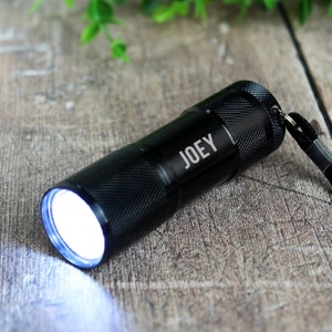 Personalized Mini Flashlight: Engraved Pocket Torch, Birthday Gift