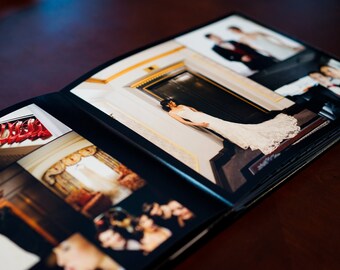 Custom Wedding Album + Parent Copies: 40-Page Wedding Photo Book - Wedding Album Design Professionally Printed in 3 Layflat Albums