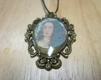 Frida Kahlo Oval Necklace