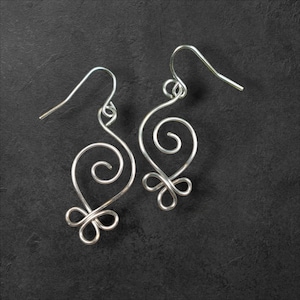 Earrings - Swirls Collection - Wire Fleur Spirals (LAST CALL - discontinuing)