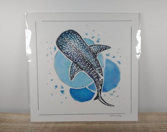 Watercolor Prints - Single Print - Whales