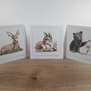 Cartes de correspondance - Bébés des forêts